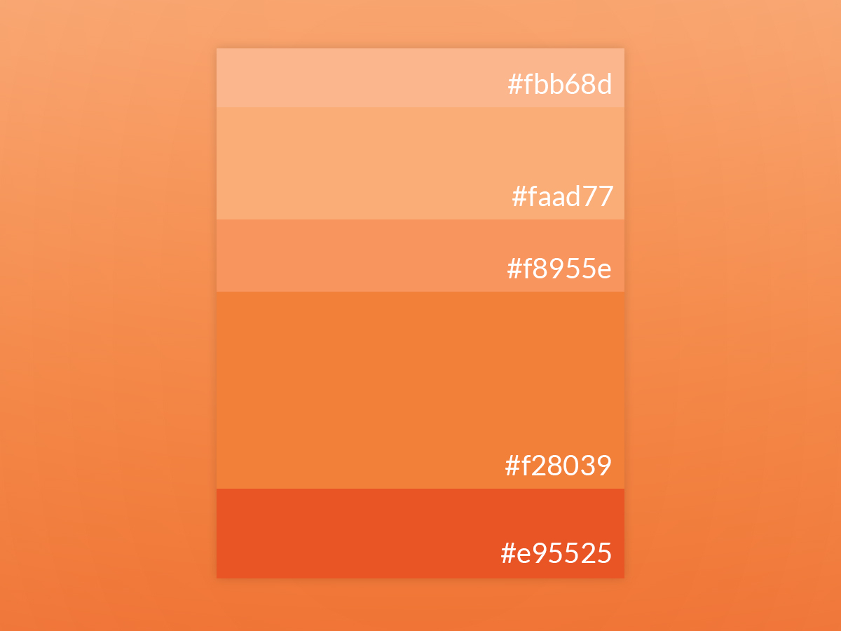 Brown Orange Color Palette