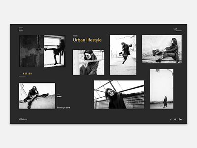 Photographer Portfolio Web Concept. concept design design art fashion girls photographer typography ui ux web website
