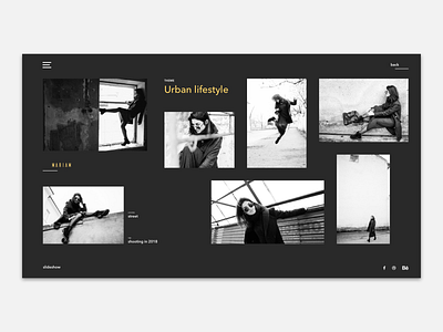 Photographer Portfolio Web Concept.