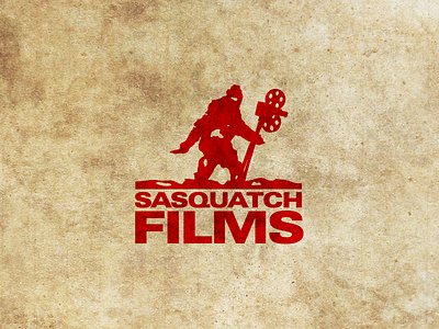 Sasquatch Films camera film films helvetica identity logo red sasquatch yeti