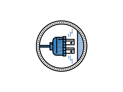 Get Plugged-In Icon bible blue church electrical plug icon plug seal
