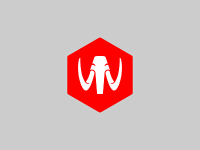 Mammoth branding design identity logo mammoth mastadon prehistoric