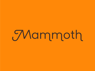 Mammoth 4 branding identity logo mammoth mastadon yellow