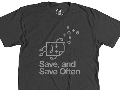 Save, and Save Often Shirt cotton bureau files helvetica lost files save shirt