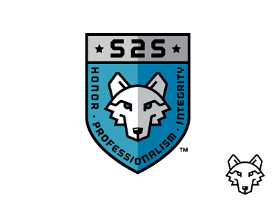 Wolf Creek Security blue logo nature wolf