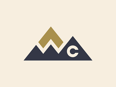 West Counseling Services Logo c counsel counseling identity logo mountain shrink snow w west