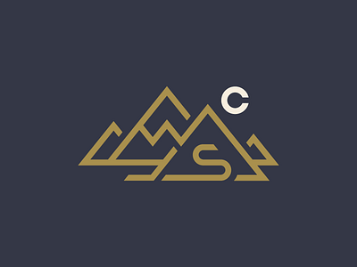 West Counseling Logo Alternative c counsel counseling identity logo mountain s shrink snow w west