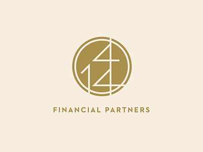 1440 Financial Partners - Option 3 1440 branding circle copper finance financial identity logo