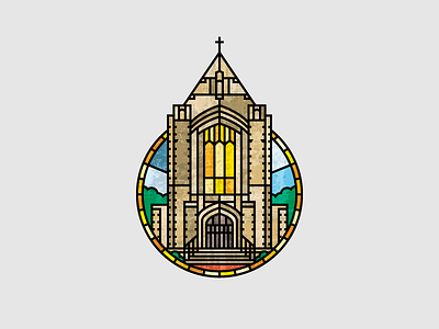 Independent Presbyterian Church Logo church circle glass icon identity logo presbyterian stained glass