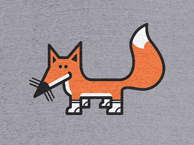 Fox in Socks fox gray orange socks t shirt tshirt