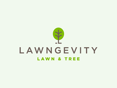 Lawngevity Lawn Logo grass lawn lawncare mow mowing service tree trees trimming