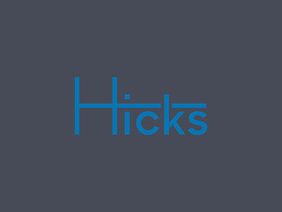 Hicks Financial Partners - V2 branding finance financial h hicks lettering logo
