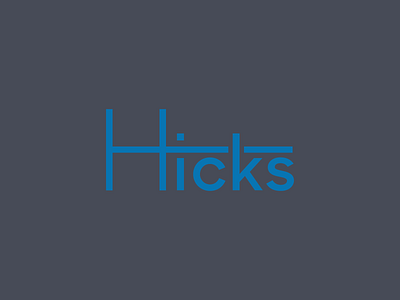 Hicks Financial Partners - V2 branding finance financial h hicks lettering logo