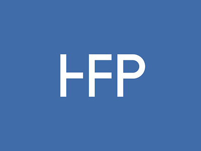 Hicks Financial Partners blue branding finance financial letterforms logo planning