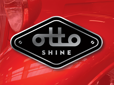 Otto Shine Logo badge car car detailing design enclosure identity logo modern simple vintage