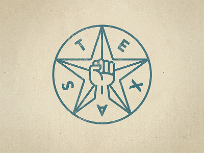 Texas Insurgency fist icon logo texas texas star