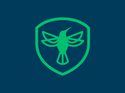 Austin Parks Foundation Logo: Hummingbird austin foundation hummingbird logo non profit rebrand shield