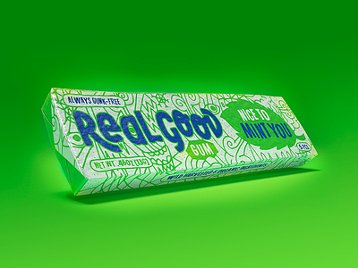 Real Good Gum — Mint good gum gunk free illustration mint packaging real