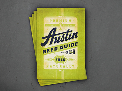 Austin Beer Guide austin beer guide print typography