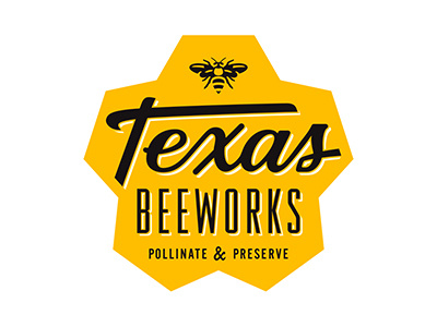 Texas Beeworks Logo beekeeping design identity logo texas