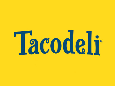 Tacodeli austin branding food logo refresh restaurant sign taco typography