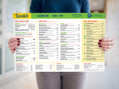 Tacodeli Menu