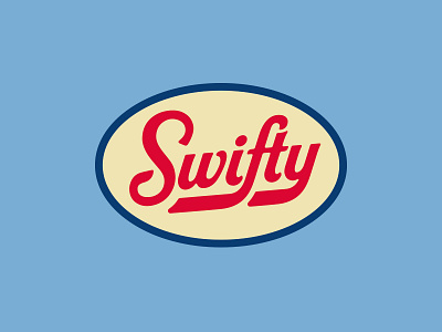 Real Ale Swifty alcohol badge beer branding logo script vintage