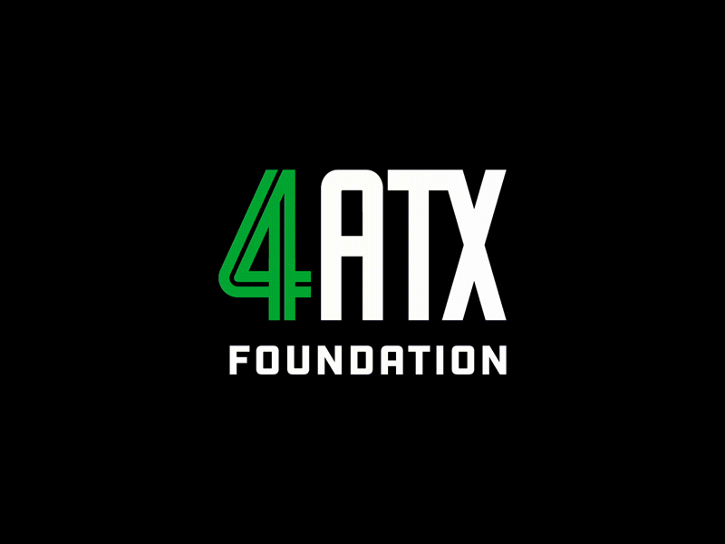4ATX Foundation atx austin branding foundation four identity logo typography