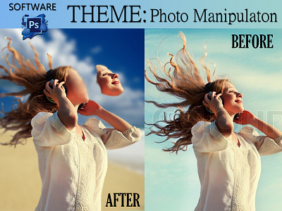 Photo Manipulation duel face graphic design photo manipulation