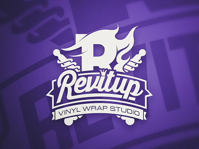 Revitup Logo branding design flat graphic design logo typography vector