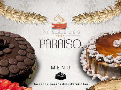 Pasteles Paraíso covermenu brand branding design digital graphic design photograhy
