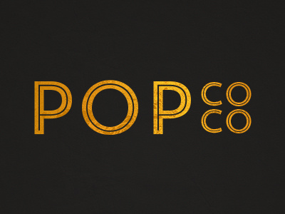 PopCoco logo first draft black blog decay fashion gold label logo popcoco texture trend trend sans five typography