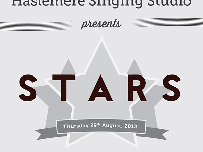 Concept 2 for Stars concept concert museo music poster print theatre thirsty