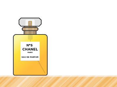 Chanel N°5 beauty chanel eau de parfum gold icon perfum shine vector wood