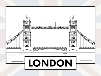 London city illustration london monochrome mule sticker stickermule vector
