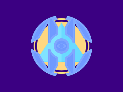 Emblem à la Destiny badge destiny emblem eye orb patch pyramid space vector