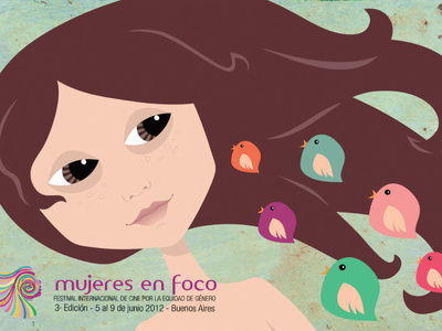 Mujeres en Foco art character cinema design equal rights feminist festival graphic design illustration ilustración post card vector vector art