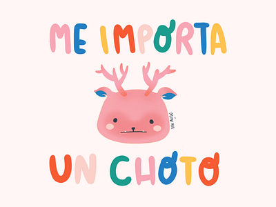 No me importa illustration ilustracion mantra procreate