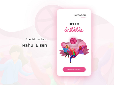 Hello, Dribbble app design debut debutshot firstshot hellodribbble illustration ui uidesign ux uxdesign