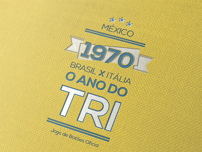 O Ano Do Tri branding brazil packing soccer vintage