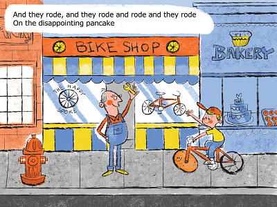 Bikeshop illustration ipad lisa loeb mibblio