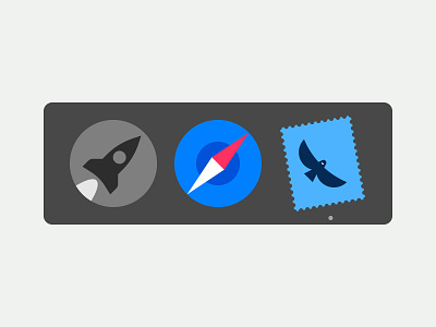 MacOS icons app dock icon launchpad mac macos mail safari ui ux