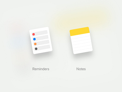 MacOS Icons app icon macos notes product design reminders