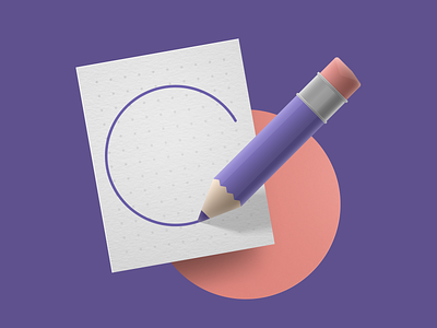 Sketch circle design icon illustration illustrator paper pencil sketch texture textured ui ux vector