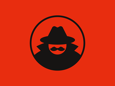 Incognito man browser icon illustration incognito internet safe secret spy