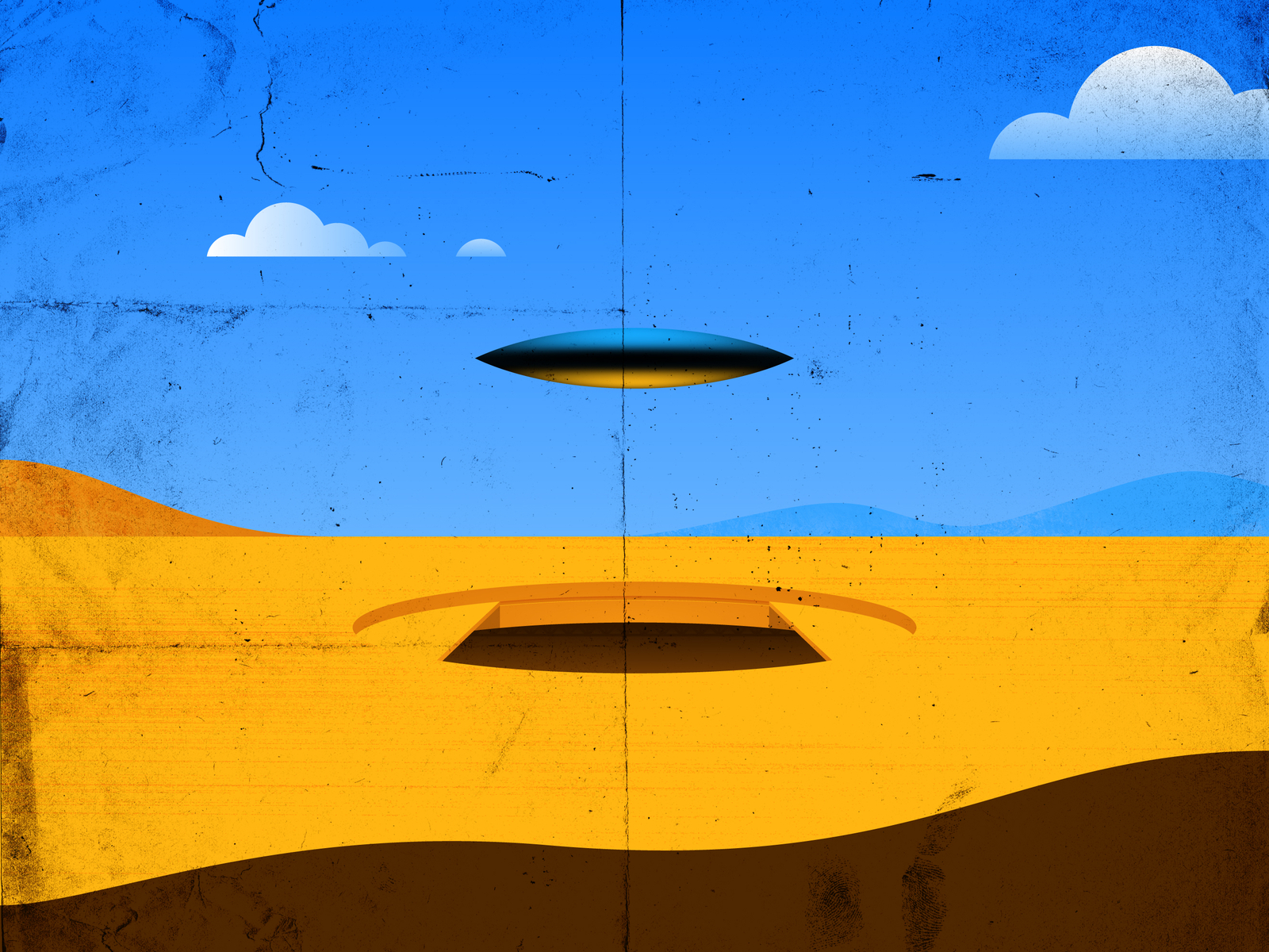 Area51 alien area 51 area51 design flat flying saucer illustration minimal secret ufo vector