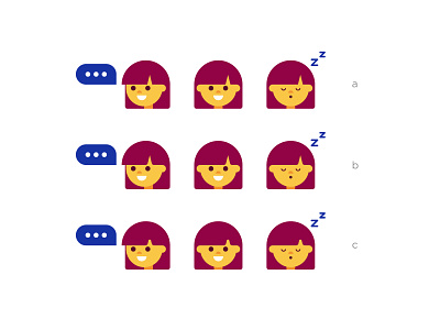 Help me decide please character girl hair head icon icon set lady sleep sleepy speech bubble speechbubble