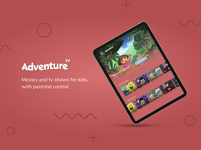Adventure TV UX & Branding app brand branding logo typography ui ux web website