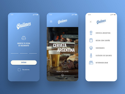 Quilmes Beer Website Concept argentina beer mobile mobile ui quilmes redesign ui ux web