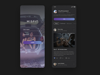 Social app concept.